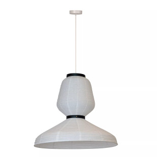 Lampa wisząca papierowa - japandi Keenu 67cm biała Lucide