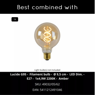 Lampa wisząca papierowa - japandi Keenu 67cm biała Lucide