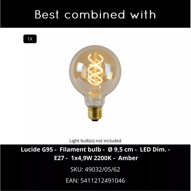 Lampa wisząca papierowa - japandi Keenu 67cm biała Lucide