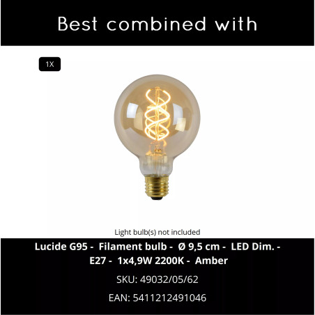 Lampa wisząca papierowa - japandi Keenu 67cm biała Lucide