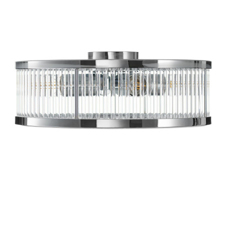 Plafon szklany w  stylu glamour / hampton Magnus 38cm chrom połysk Step Into Design