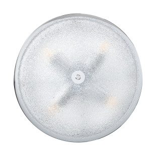 Plafon szklany w  stylu glamour / hampton Magnus 38cm chrom połysk Step Into Design