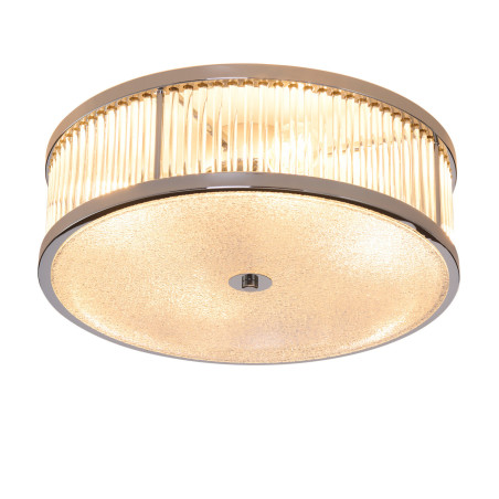Plafon szklany w  stylu glamour / hampton Magnus 38cm chrom połysk Step Into Design