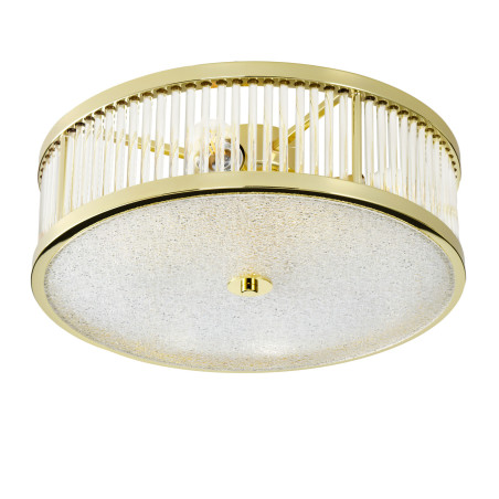 Plafon szklany w  stylu glamour / hampton Magnus 38cm złoty połysk Step Into Design