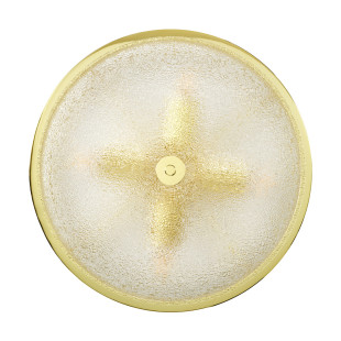Plafon szklany w  stylu glamour / hampton Magnus 38cm złoty połysk Step Into Design