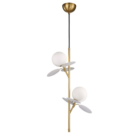 Lampa wisząca szklana designerska Chic II 26cm biało-złoty Step Into Design