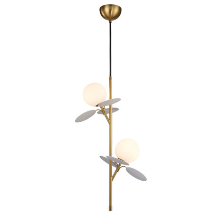 Lampa wisząca szklana designerska Chic II 26cm biało-złoty Step Into Design
