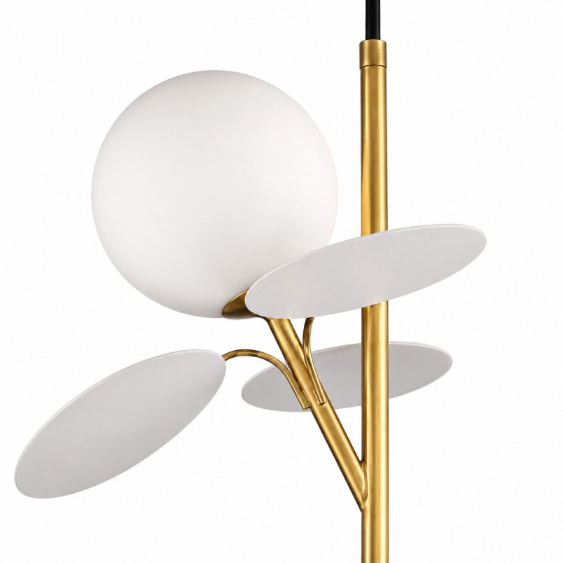Lampa wisząca szklana designerska Chic II 26cm biało-złoty Step Into Design