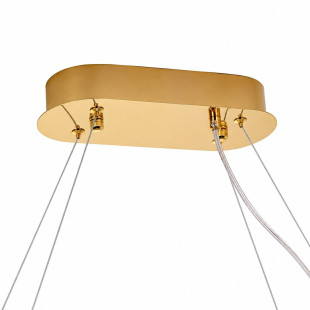 Żyrandol kryształowy owalny Adonis 100cm  przeźroczysto-złoty Step Into Design