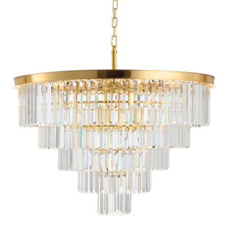 Lampa wisząca kryształowa glamour Splendore 80cm przezroczysty / złoty Step Into Design