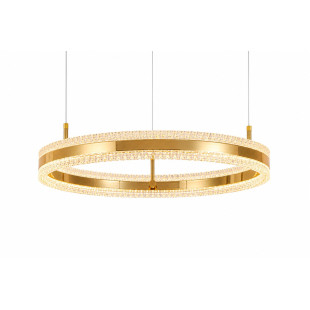 Lampa wisząca okrągła kryształowa Arkadia 60cm złoty połysk Step Into Design