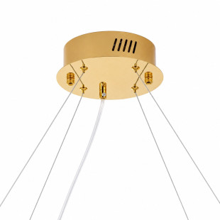 Lampa wisząca szklana glamour Hestia 80cm przeźroczysto-złota Step Into Design