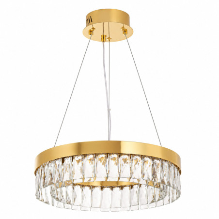 Lampa wisząca glamour Alexis 40cm szkło kryształowe / złoty Step Into Design