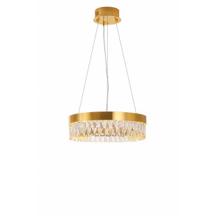 Lampa wisząca glamour Alexis 40cm szkło kryształowe / złoty Step Into Design