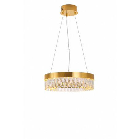 Lampa wisząca glamour Alexis 40cm szkło kryształowe / złoty Step Into Design