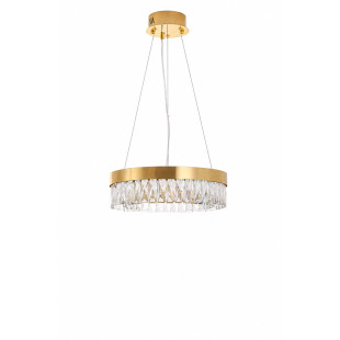 Lampa wisząca glamour Alexis 40cm szkło kryształowe / złoty Step Into Design
