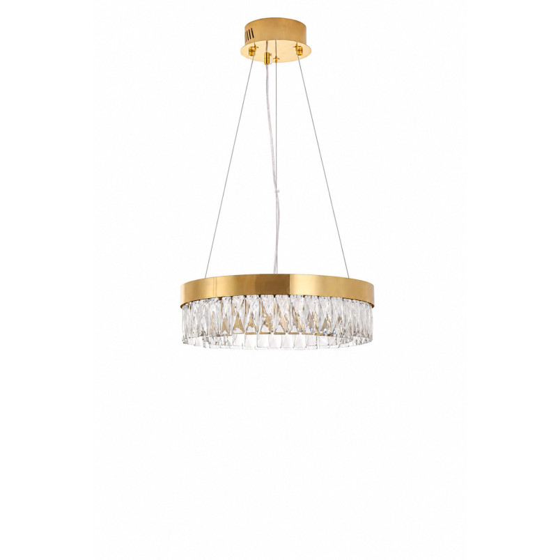 Lampa wisząca glamour Alexis 40cm szkło kryształowe / złoty Step Into Design
