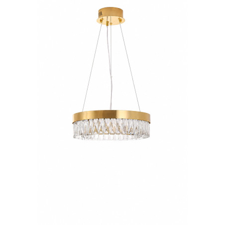 Lampa wisząca glamour Alexis 40cm szkło kryształowe / złoty Step Into Design