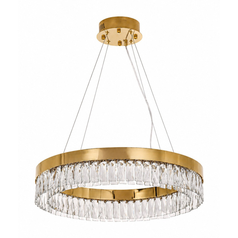 Lampa wisząca glamour Alexis 60cm szkło kryształowe / złoty Step Into Design