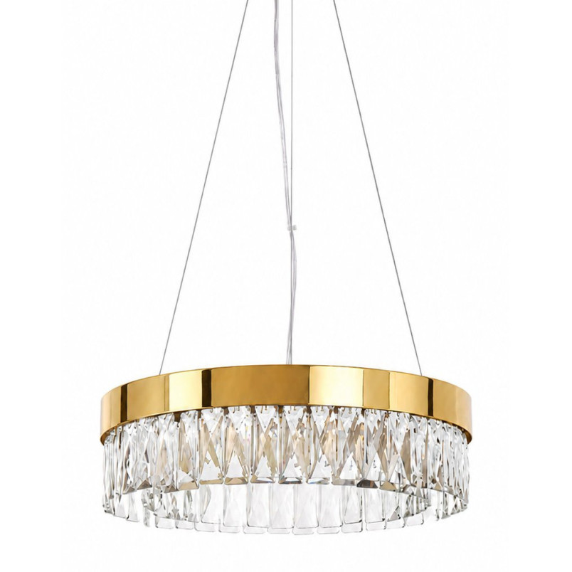 Lampa wisząca glamour Alexis 60cm szkło kryształowe / złoty Step Into Design