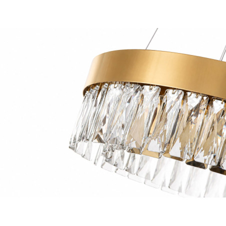 Lampa wisząca glamour Alexis 60cm szkło kryształowe / złoty Step Into Design