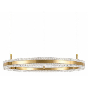Lampa wisząca okrągła kryształowa Arkadia 80cm złoty połysk Step Into Design