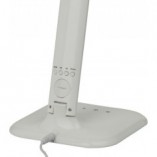 Lampa biurkowa LED z zegarem | Brilliant Glenn | Biała