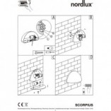 Kinkiet ogrodowy Nordlux Scorpius - Eleganckie oświetlenie
