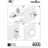 Kinkiet zewnętrzny Nordlux Scorpius Maxi miedziany | Oświetlenie ogrodu