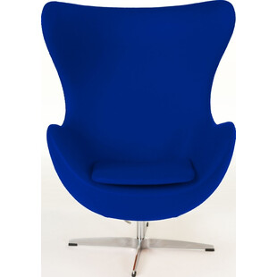 Fotel obrotowy Jajo | Atramentowy kaszmir | D2 Design