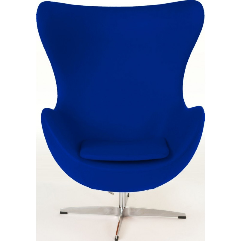 Fotel obrotowy Jajo | Atramentowy kaszmir | D2 Design