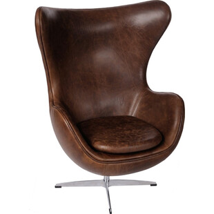 Fotel obrotowy Jajo | Skóra naturalna | D2 Design