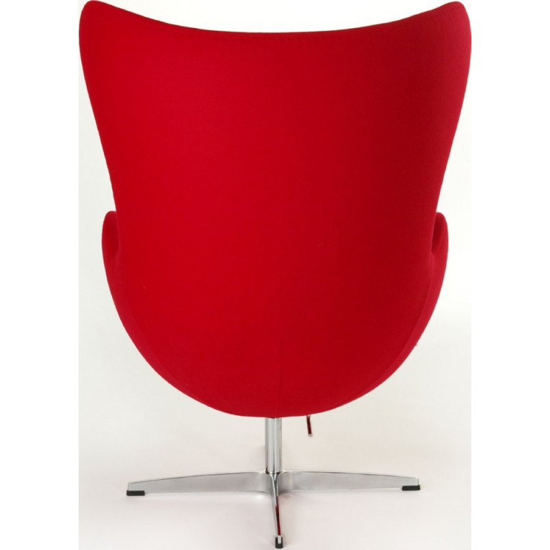 Fotel obrotowy Jajo czerwony kaszmir | D2 Design