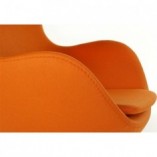 Fotel obrotowy Jajo pomarańczowy | D2 Design - Komfort i styl