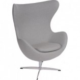 Fotel obrotowy Jajo szary | Komfort i styl D2 Design