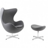 Fotel obrotowy Jajo szary | D2 Design - Komfort i styl