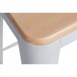 Hoker Paris Wood - Metalowy, Drewniany, Biały - D2 Design