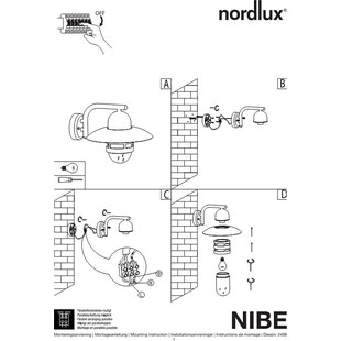 Kinkiet Ogrodowy Nibe Miedziany Nordlux - Lampa E27