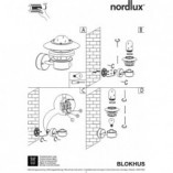 Kinkiet zewnętrzny retro Nordlux | Czujnik ruchu | Blokhus Upstal