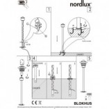 Lampa Ogrodowa Miedziana Nordlux Blokhus 92cm | Sklep z Oświetleniem