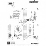 Kinkiet ogrodowy Vejers Nordlux - Lampa zewnętrzna E27 | Salon Lamp