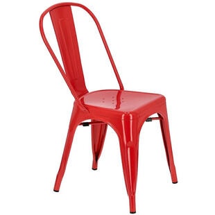 Krzesło metalowe Paris czerwone | D2 Design - Industrialny design