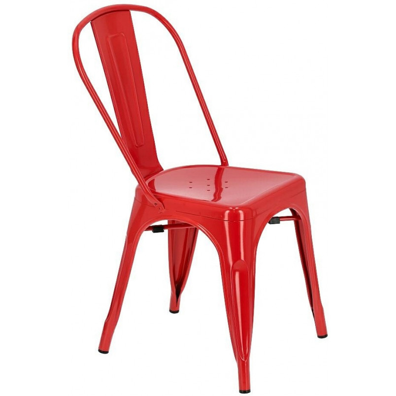 Krzesło metalowe Paris czerwone | D2 Design - Industrialny design