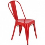 Krzesło metalowe Paris czerwone | D2 Design - Industrialny design