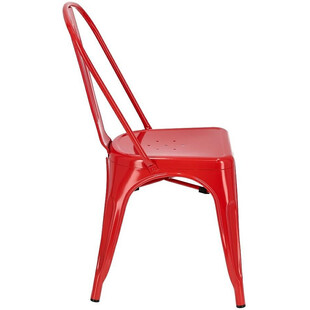 Krzesło metalowe Paris czerwone | D2 Design - Industrialny design
