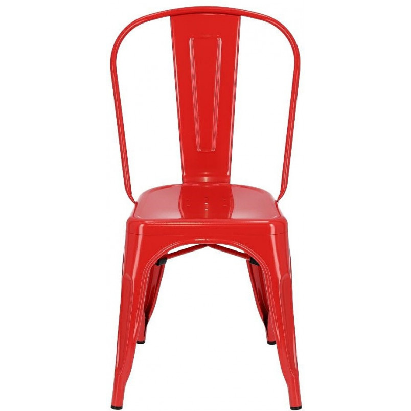 Krzesło metalowe Paris czerwone | D2 Design - Industrialny design
