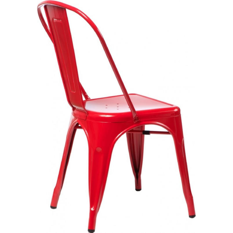 Krzesło metalowe Paris czerwone | D2 Design - Industrialny design