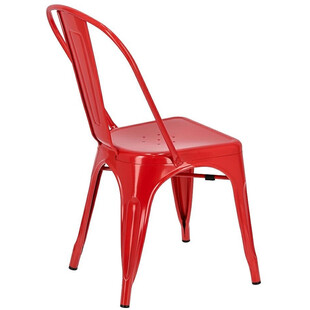 Krzesło metalowe Paris czerwone | D2 Design - Industrialny design