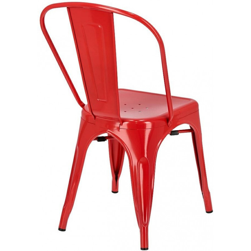 Krzesło metalowe Paris czerwone | D2 Design - Industrialny design