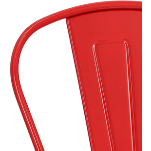 Krzesło metalowe Paris czerwone | D2 Design - Industrialny design